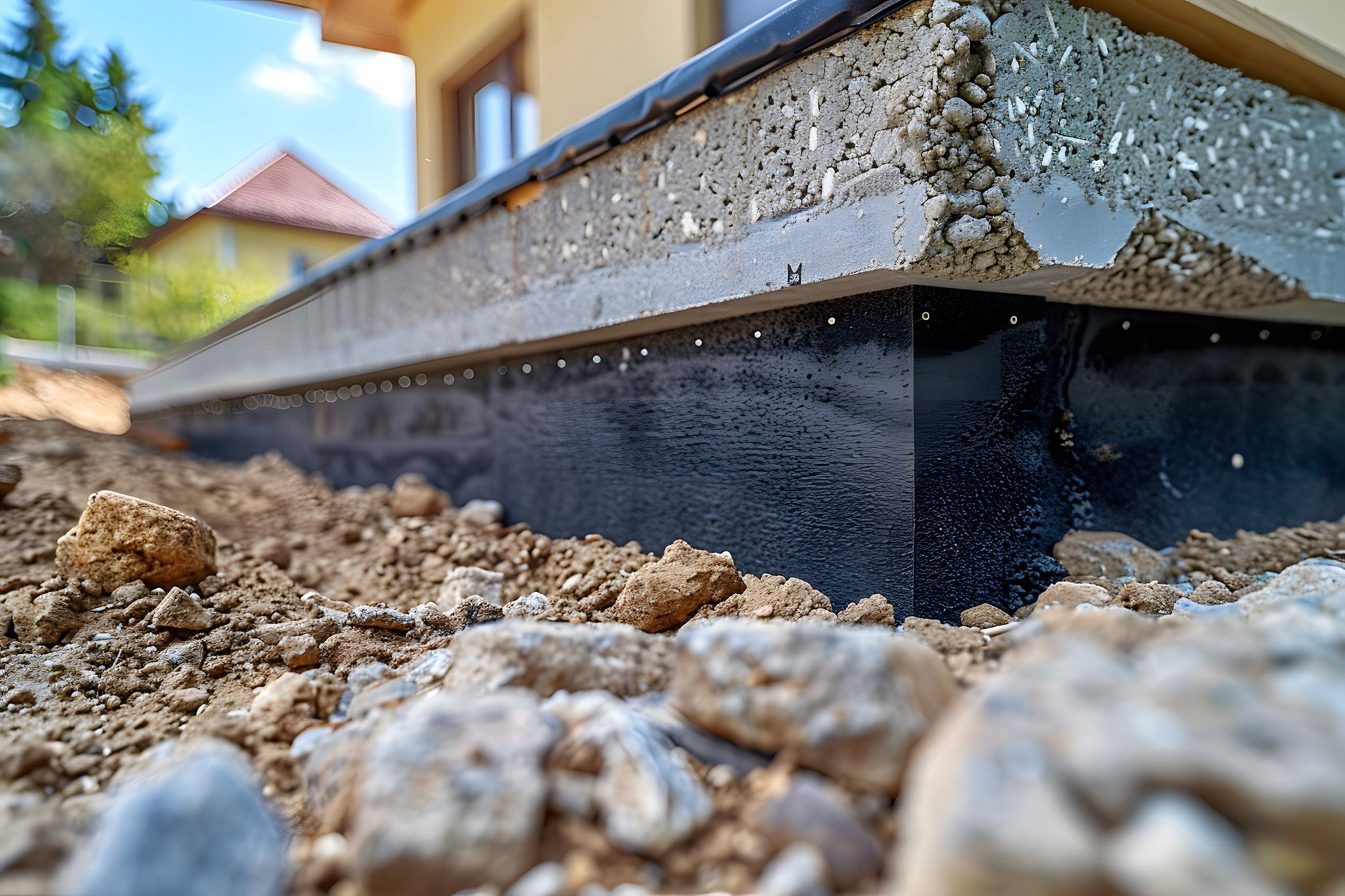 house foundation in Colorado Springs with foam insulation